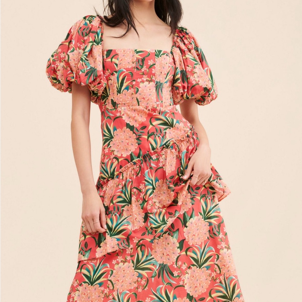 FARM Rio Pineapple Bloom Dress - Small